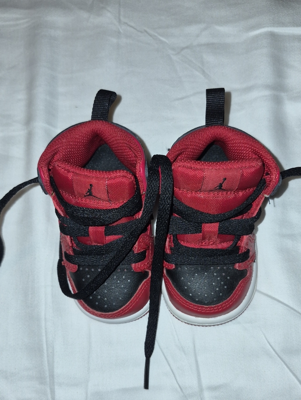 Nike Jordan Toddlers' Red and Black High-Top Sneakers